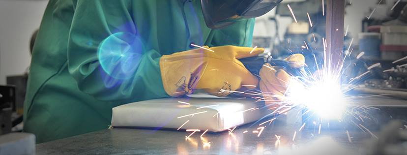 welding gear at work